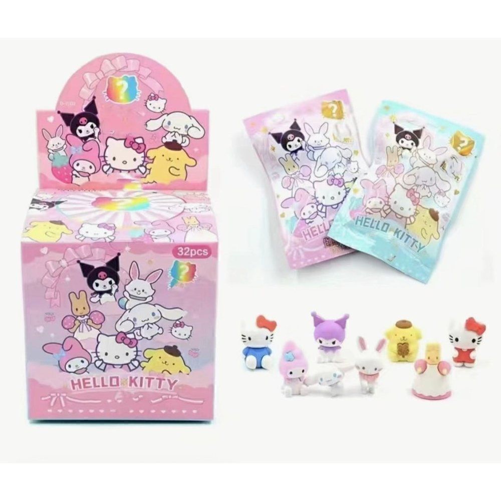 New! Hello Kitty Blind Bag Erasers x3